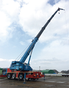 ATF100tオールテレーンによるジブ仕様作業