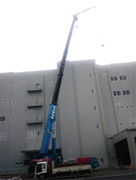 200tオールテレーンによるジブ仕様作業